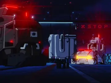 Кадр 4 из аниме «Кибергород Эдо 808»