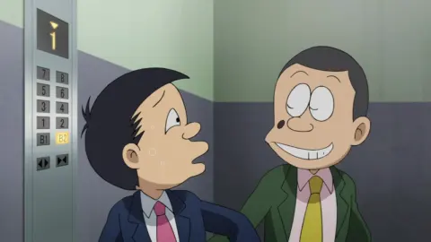The Laughing Salesman still 2