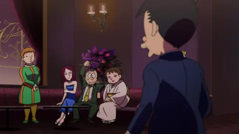 The Laughing Salesman still 4