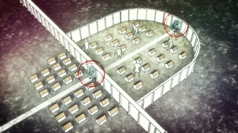 Кадр 7 из аниме «Атака титанов 3. Часть 2»