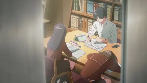 Кадр 5 из аниме «Медуза не умеет плавать в ночи»