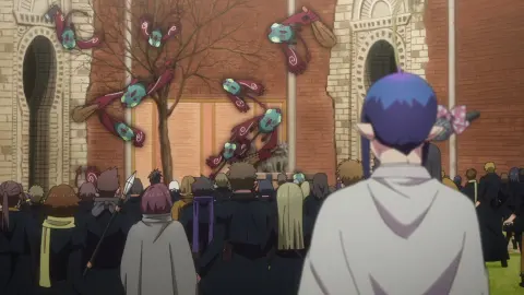 Кадр 12 из аниме «Синий экзорцист: За снегом»